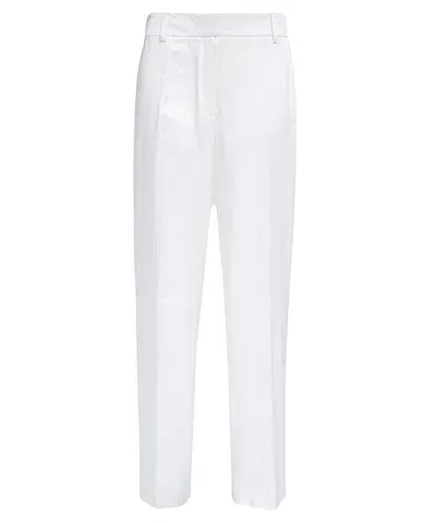 Burberry Straight-leg Trousers In White