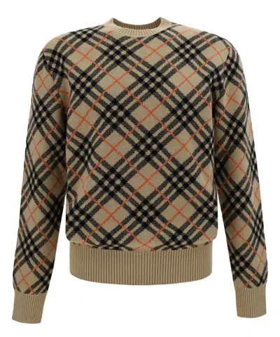 Burberry Sweater In Brown