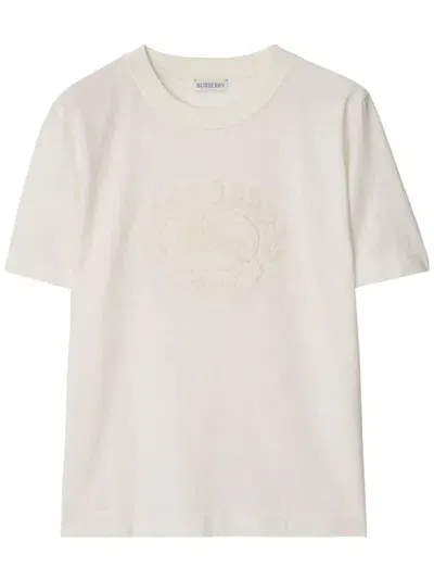 Burberry T-shirts And Polos In White