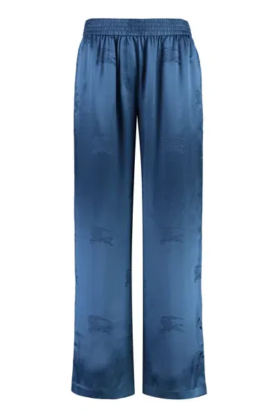 Burberry Blue Silk Pant