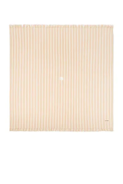 Business & Pleasure Beach Blanket In Monaco Natural Stripe