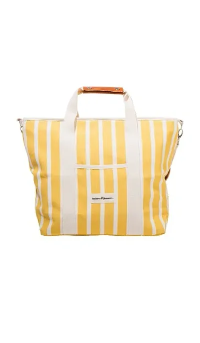 Business & Pleasure Cooler Tote Bag In Monaco Mimosa Stripe