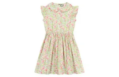 Busy Bees Kids'  Juniper Button Front Dress In Rose Garden