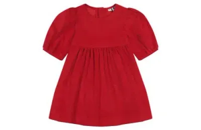 Busy Bees Babies'  Nellie Girls Dress Red Corduroy