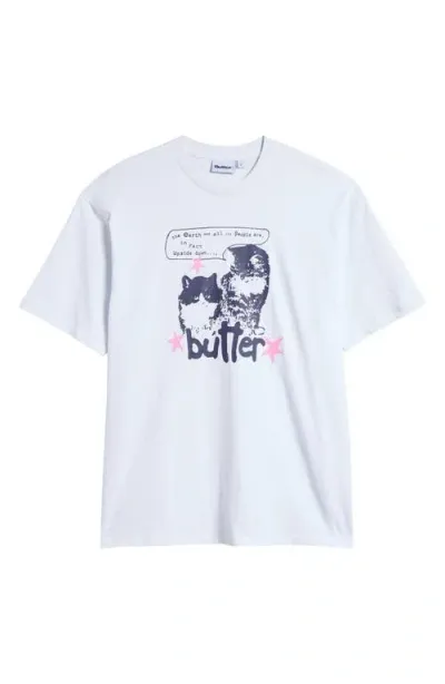 Butter Goods Upside Down Graphic T-shirt In White