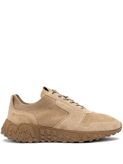 Buttero Lace-up Suede Sneakers In Neutrals