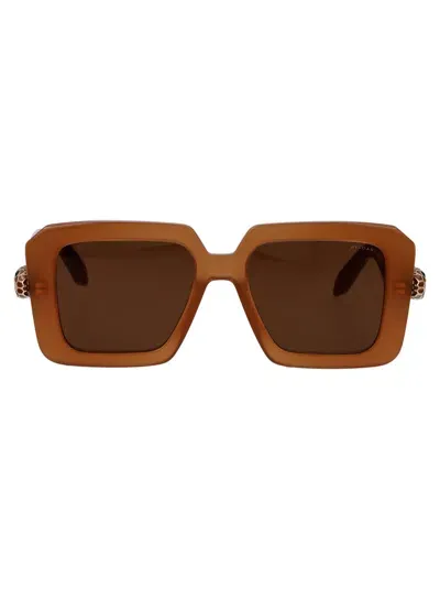 Bvlgari Rectangular Sunglasses Bv40006 I 45 E In Brown