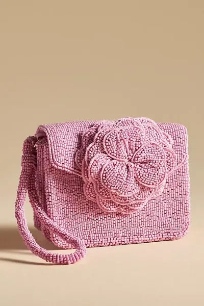 By Anthropologie Beaded Wristlet In Pink