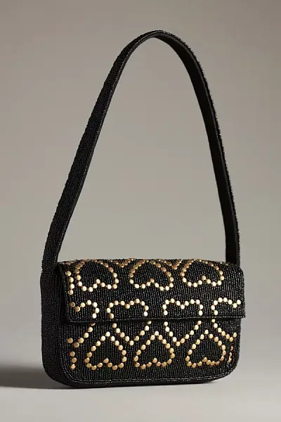 By Anthropologie The Fiona Bag: Studded Edition In Black