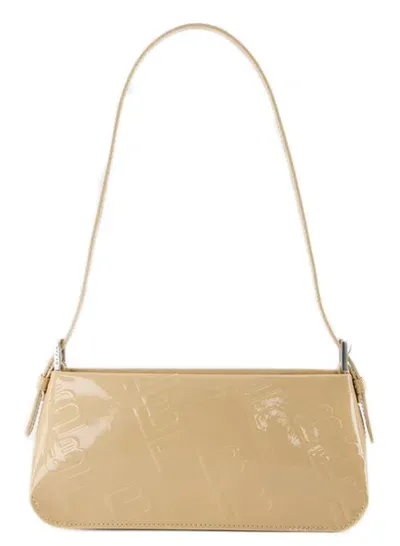 By Far Dulce Hobo Bag -  - Kraft - Patent Leather In Neutrals