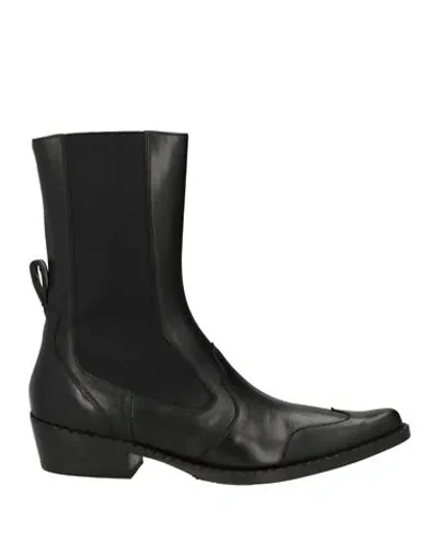 By Far Otis 40mm Leather Boots In Black