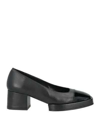 By Far Sava Leather Pumps In Black