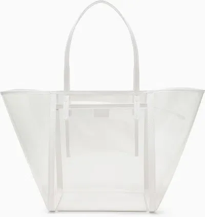 By Far Club White Tote Bag