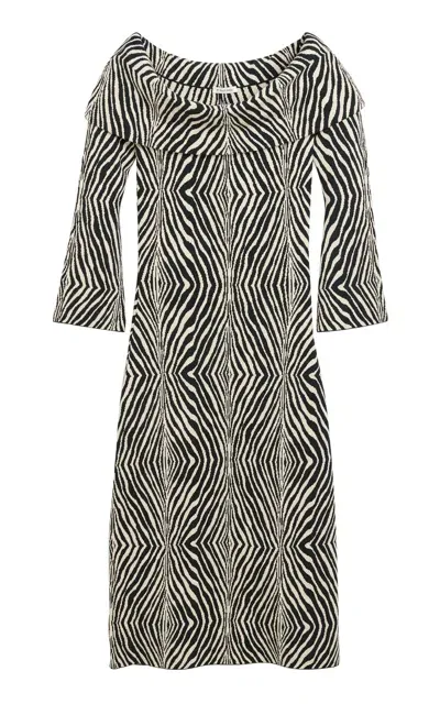 By Malene Birger Bennie Animal-printed Tencel Off-the-shoulder Maxi Dress