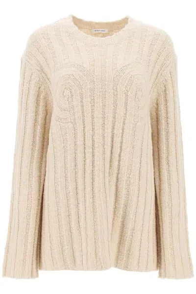 By Malene Birger "cirra Ribbed Knit Pul In Brown