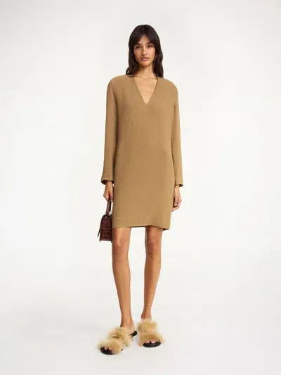 By Malene Birger Ellinas Mini Dress In Light Brown