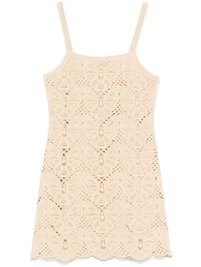 By Malene Birger Falla Mini Dress In Neutrals