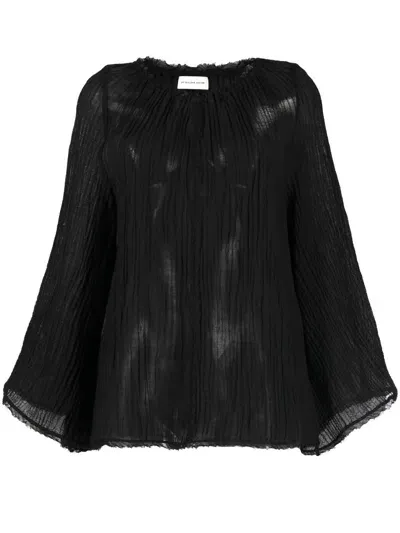 By Malene Birger Havanna Long-sleeve Blouse In Schwarz