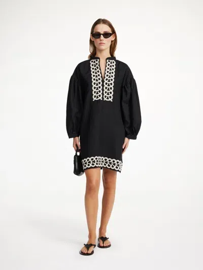 By Malene Birger Limonna Linen Midi Dress In Black