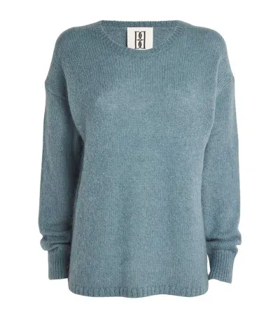 By Malene Birger Mohair-blend Briella Sweater In Blue