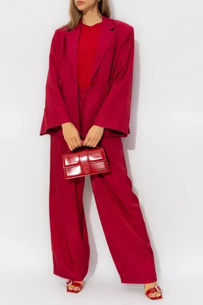 By Malene Birger Amores Flare Pants In Red