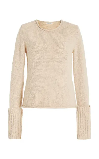 By Malene Birger Sorena Knit Wool Sweater In Oyster Gray