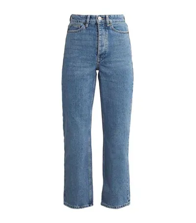 By Malene Birger Milium Mid-rise Straight-leg Jeans In Blue