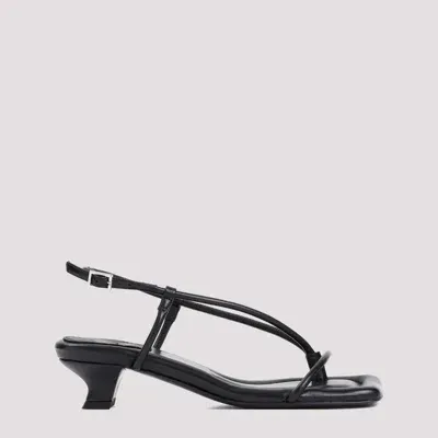 By Malene Birger Black Tevi Heeled Sandals