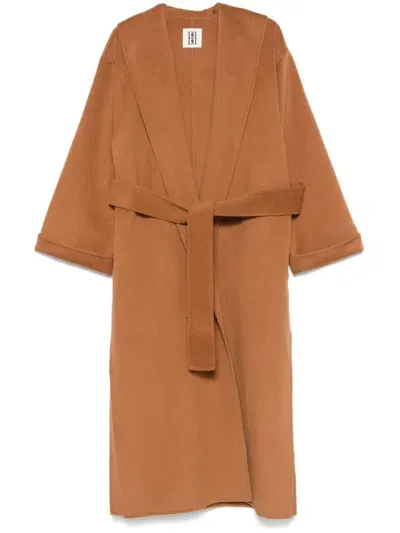 By Malene Birger Trullem Wool Coat In Brown