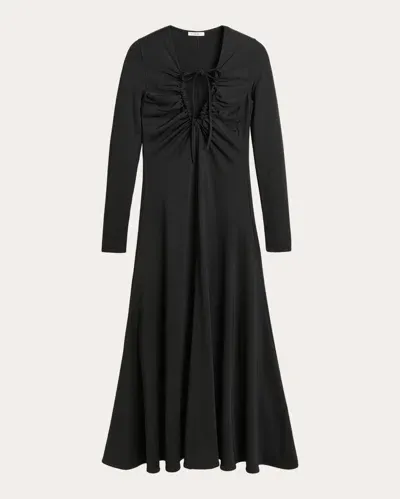 By Malene Birger Deija Gathered Maxi Dress In Black