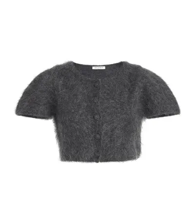 By Malene Birger Wool-blend Zhara Crop Top In Grey