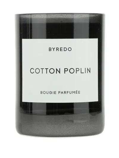 Byredo Cotton Poplin Scented Candle In Black