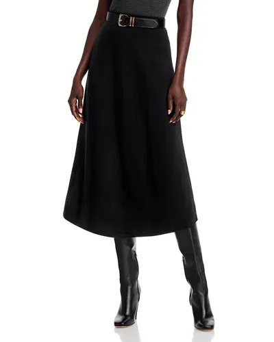 C By Bloomingdale's Cashmere Midi Skirt - Exclusive In Black