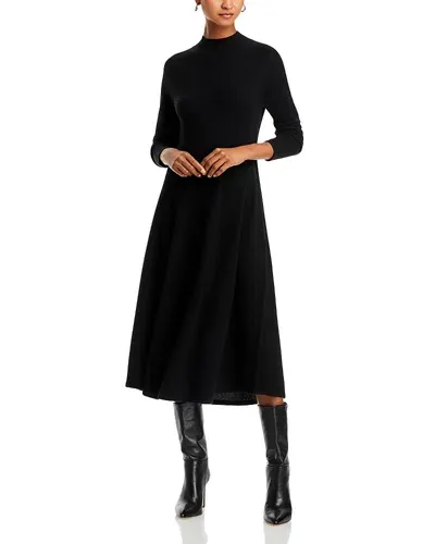 C By Bloomingdale's Cashmere Mock Neck Dress - Exclusive In Black