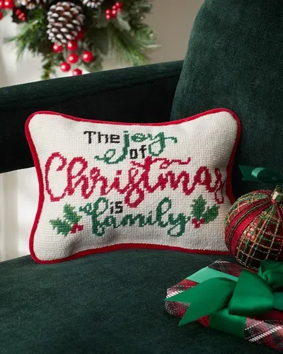 C & F Enterprises Joy Of Christmas Decorative Pillow, 6.5" X 9" In Red