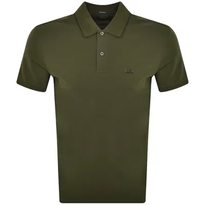 C P Company Cp Company Piquet Polo T Shirt Green