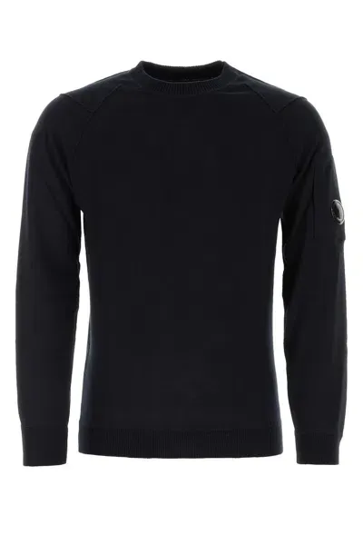 C.p. Company Midnight Blue Cotton Sweater