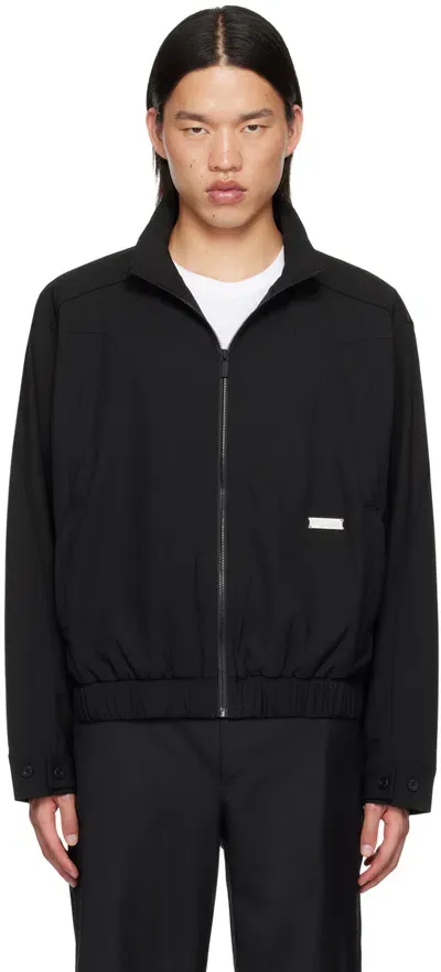 C2h4 Black Streamline Jacket In Solemn Black