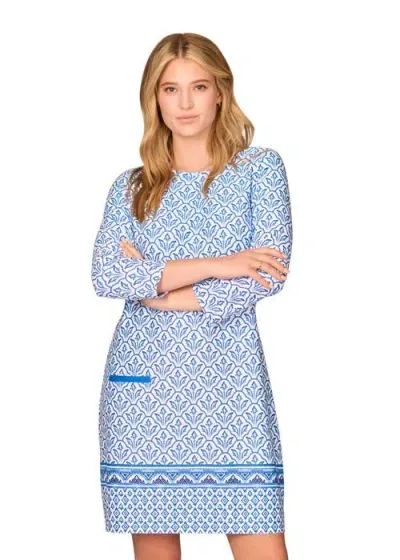 Cabana Life Cabana Shift Dress In Game Day Blue