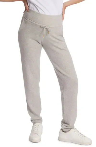 Cache Coeur Billie Maternity Cotton Blend Knit Joggers In Grey