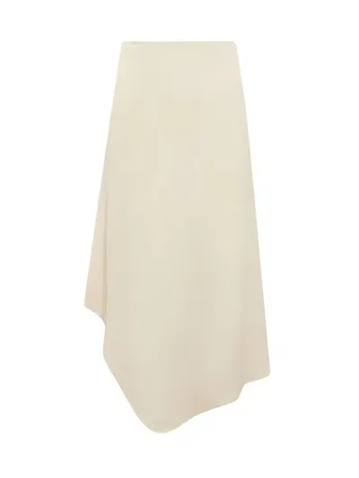 Calcaterra Wave Skirt In Beige