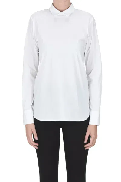 Caliban Cotton-blend Blouse In White