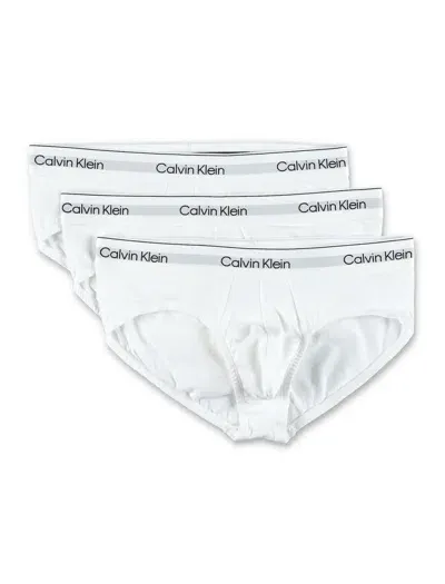 Calvin Klein 3-pack Cotton Stretch Briefs In White