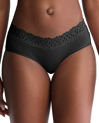 Calvin Klein Attraction Lace Trim Hipster In Black