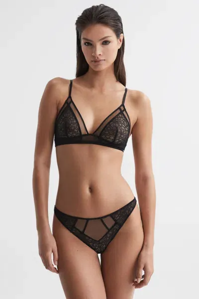 Calvin Klein Black Underwear Lace Triangle Bra