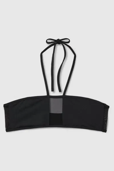 Calvin Klein Black Underwear Mesh Halterneck Bikini Top