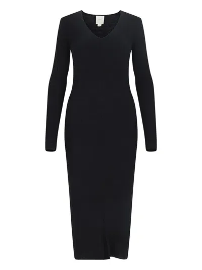 Calvin Klein Wool Dress In Black