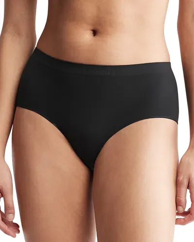 Calvin Klein Bonded Flex Seamless Boyshorts In Black