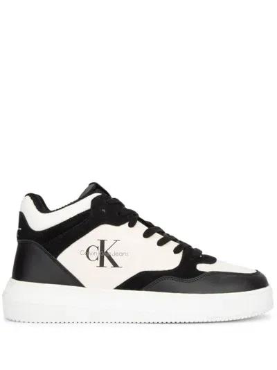 Calvin Klein Colour-block Sneakers In Black