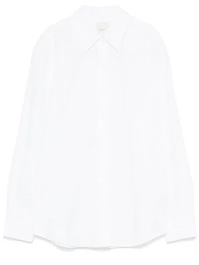 Calvin Klein Cotton Poplin Shirt In White